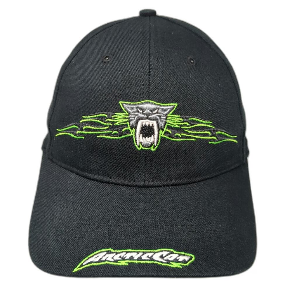 Arctic Cat Baseball Cap Black M Stretch Fit Team Arctic Green Logo Graphics Hat